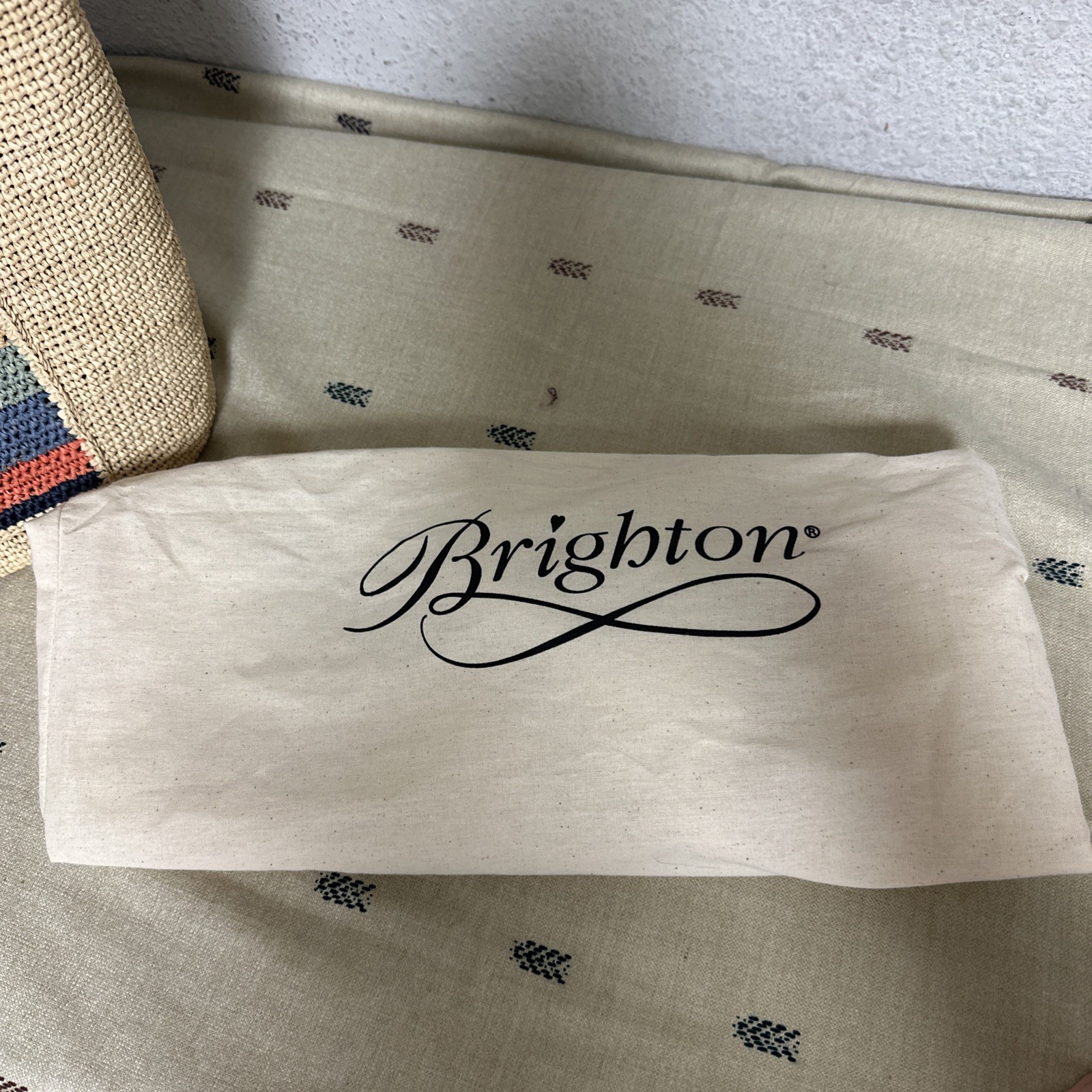 BRIGHTON FERRARA COLLECTION DINA MADAGASCAR RAFFIA & LEATHER TASSEL TOTE NWT$310