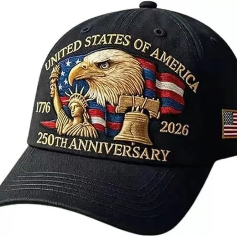 1pc Men’s USA 250th Anniversary 1776-2026 Patriotic Baseball Cap