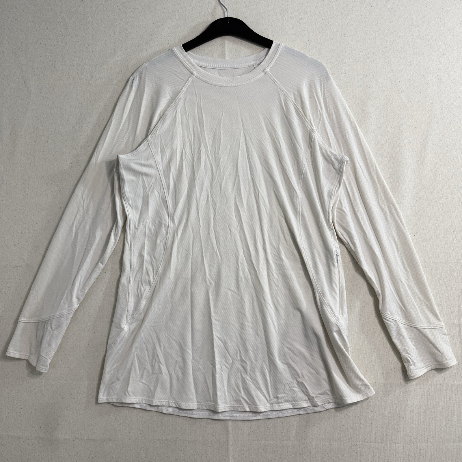 Lululemon Abrasion Resistant High Coverage Long Sleeve Shirt Women 4 Light Vapor