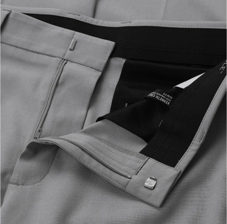 Kenneth Cole Men’s Slim Fit Dress Pants Stretch Waist Comfort Blue,Tan ,Gray