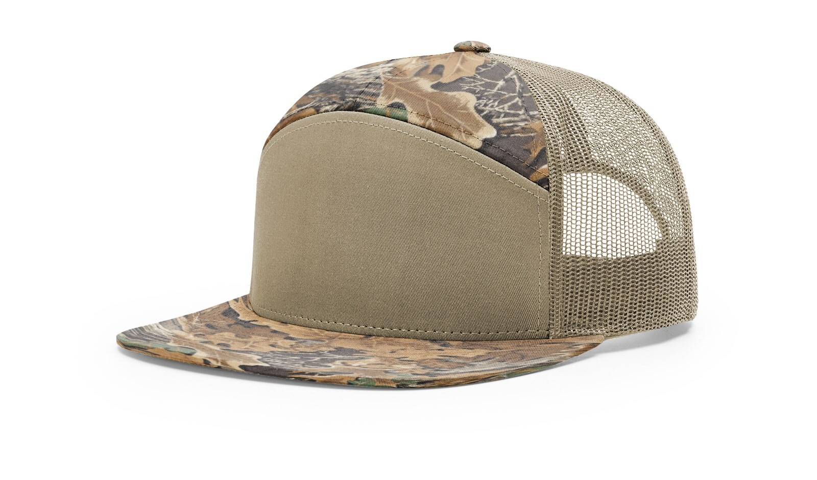 Richardson 7 Panel Trucker Hat 168 Adjustable Snapback Hi-Pro Mesh Cap OSFM