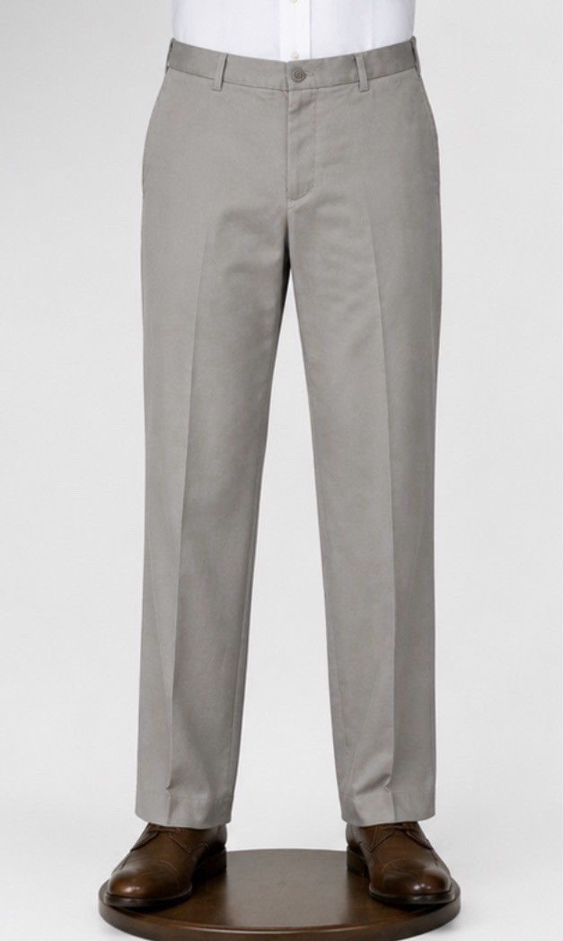 Brooks Brothers Advantage Chino Clark Pants Men 35×30 Khaki Straight Flat Front