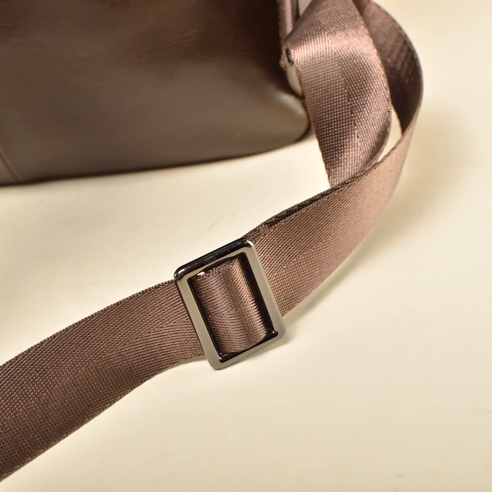 Erivis Ladies Leather Backpack Dark Brown Shoulder Laptop School Bag