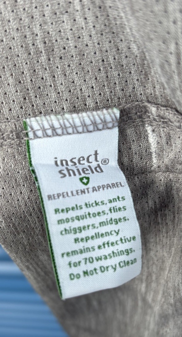 Insect Shield White Sierra Hood Pullover Gray Bug Free Base Camp Shirt