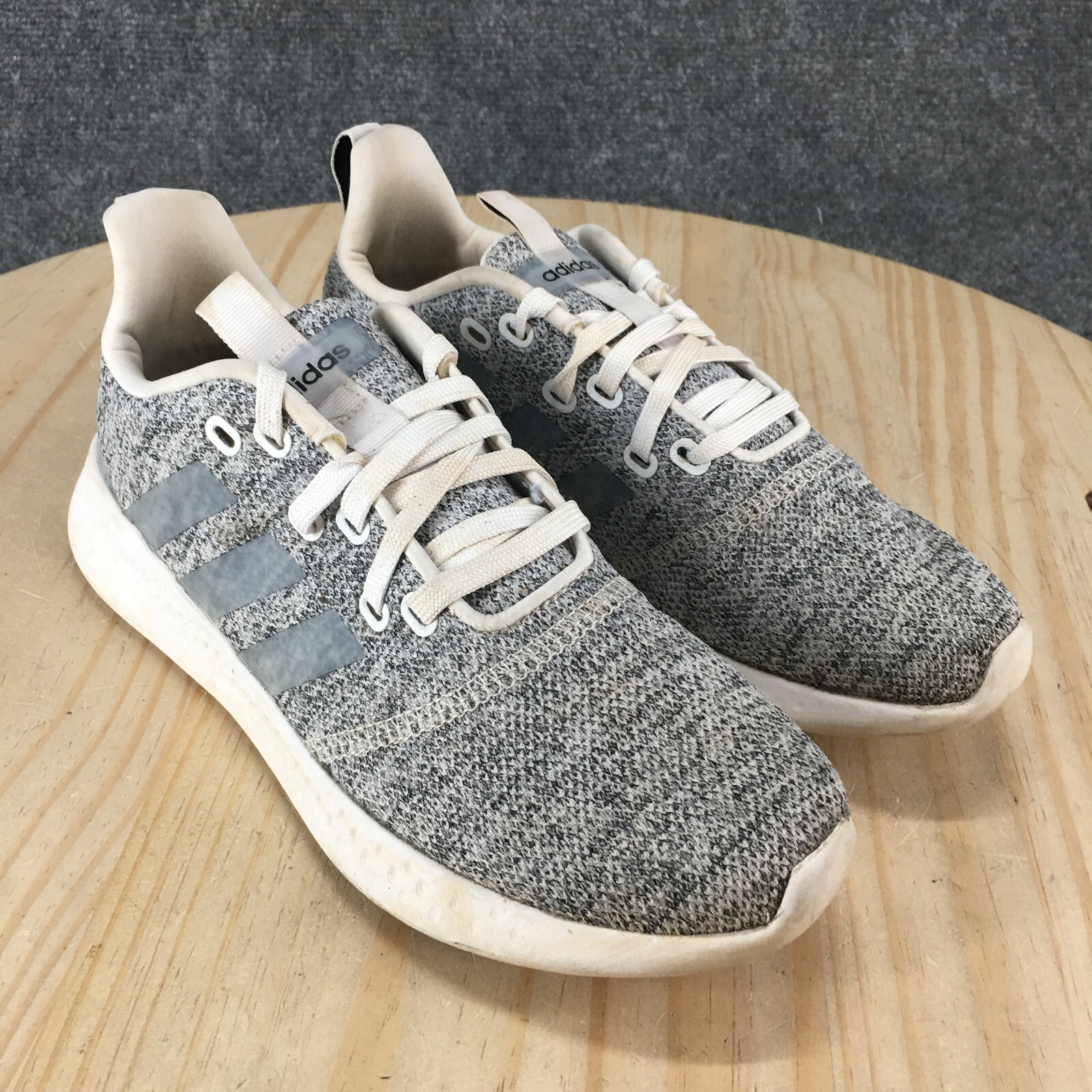 Adidas Shoes Womens 8 Puremotion Athletic Lace Up Sneakers FY8223 Gray Fabric