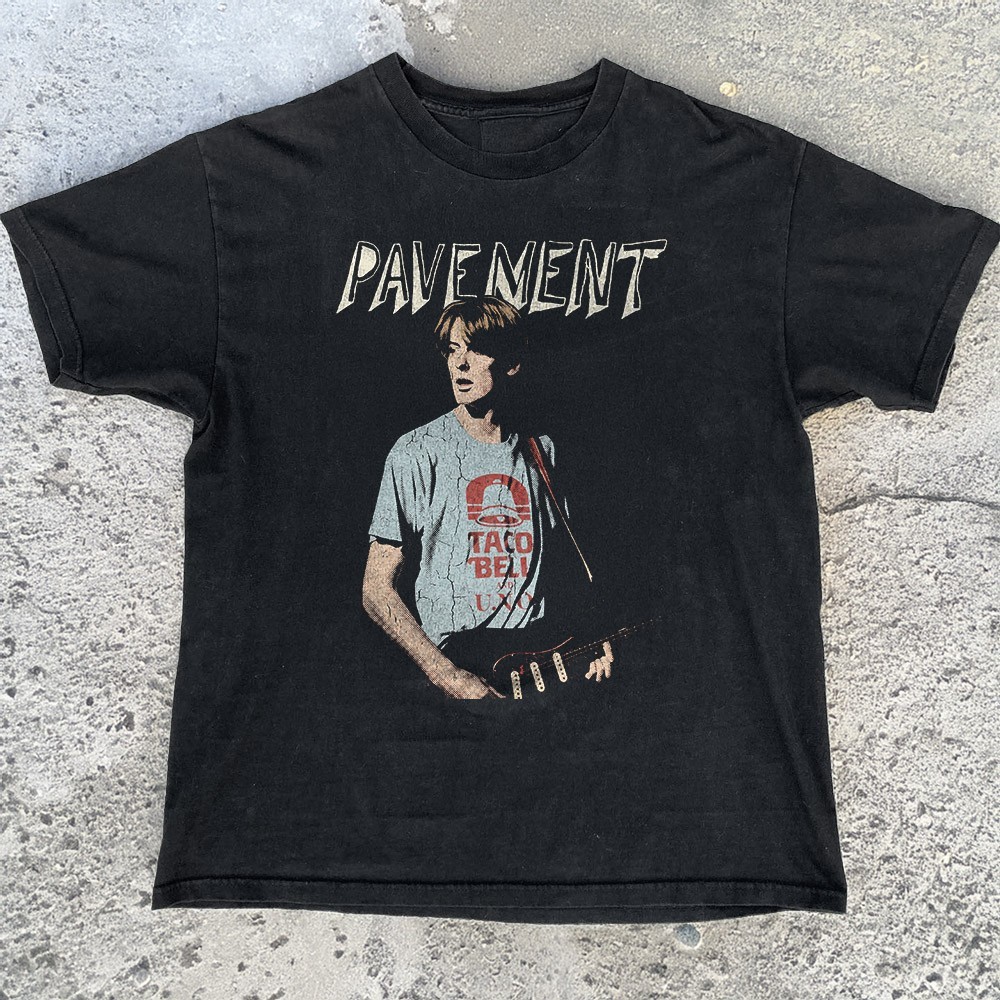 Pavement Stephen Malkmus Slanted & Enchanted Taco Bell Black T-shirt S-5XL