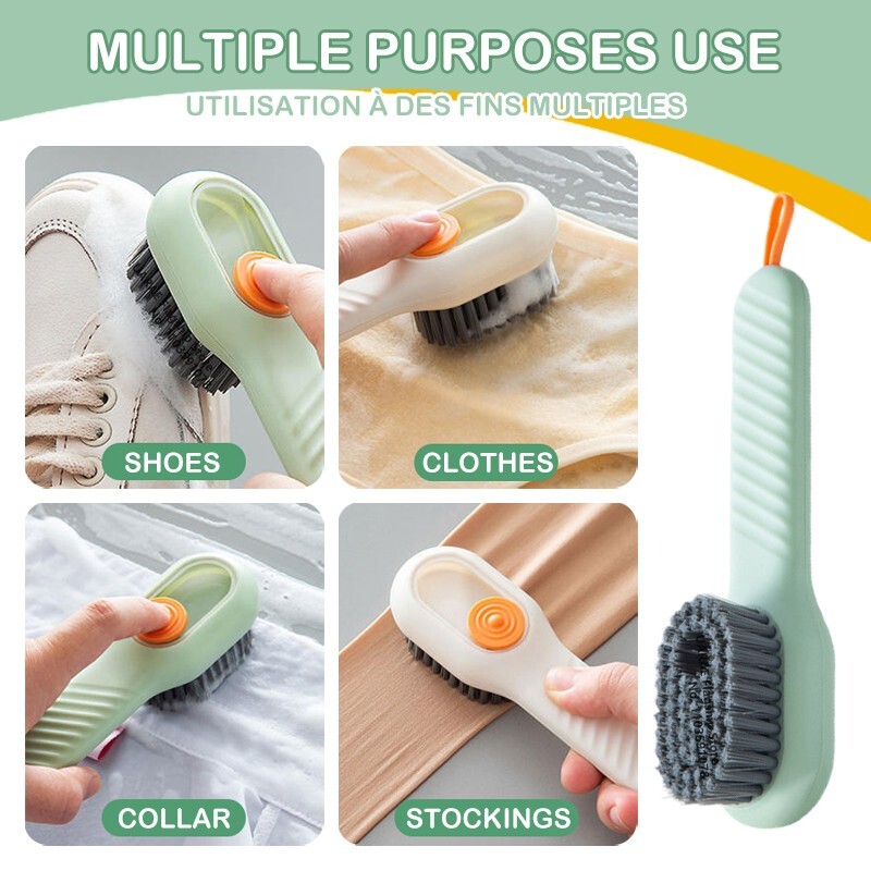 Multifunction Soft Bristled Liquid Brush For Shoe & Clothes Cleaning Brush Lot