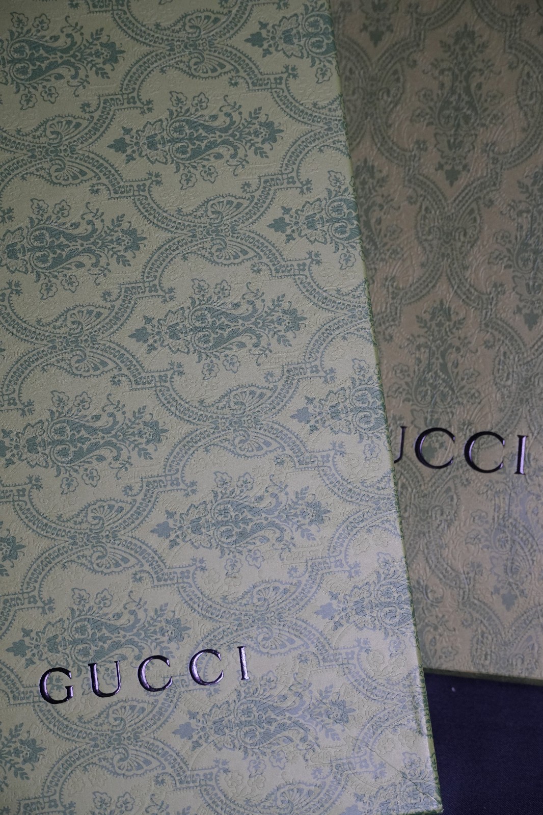 Gucci 100% Cashmere Scarf Gray Black GG Logo Italy Made 202253 13483 3G200 Rare