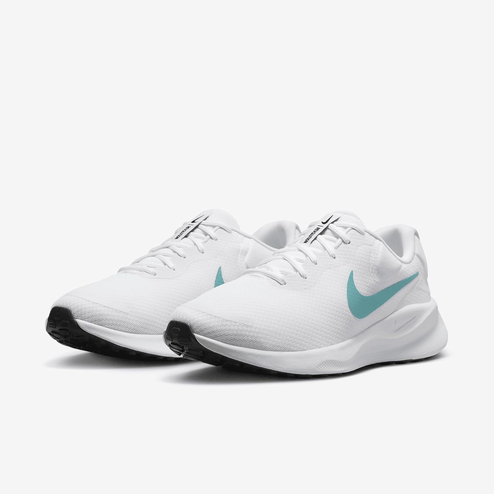 Nike Revolution 7 Men’s Road Running Shoes (FB2207-103, White/Pure Platinum/Dust
