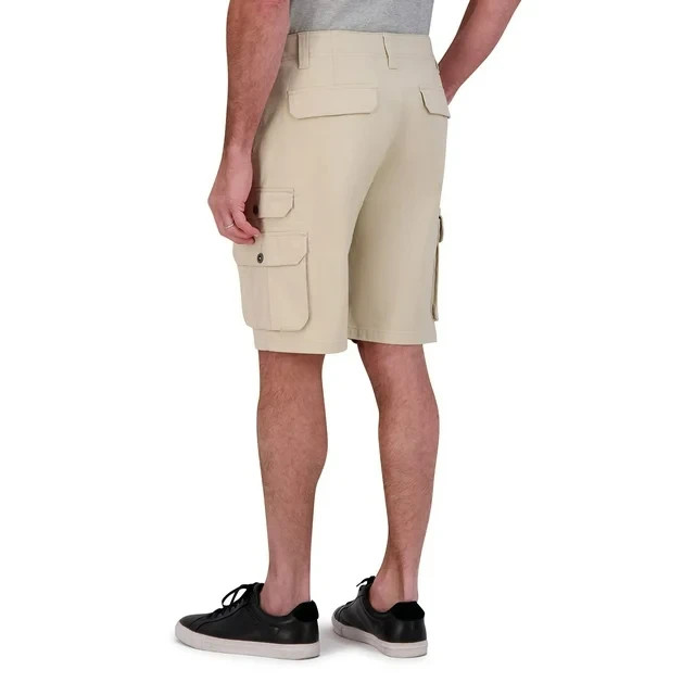 Iron Co Men’s Stretch Twill Cargo Shorts Size 36 Dune