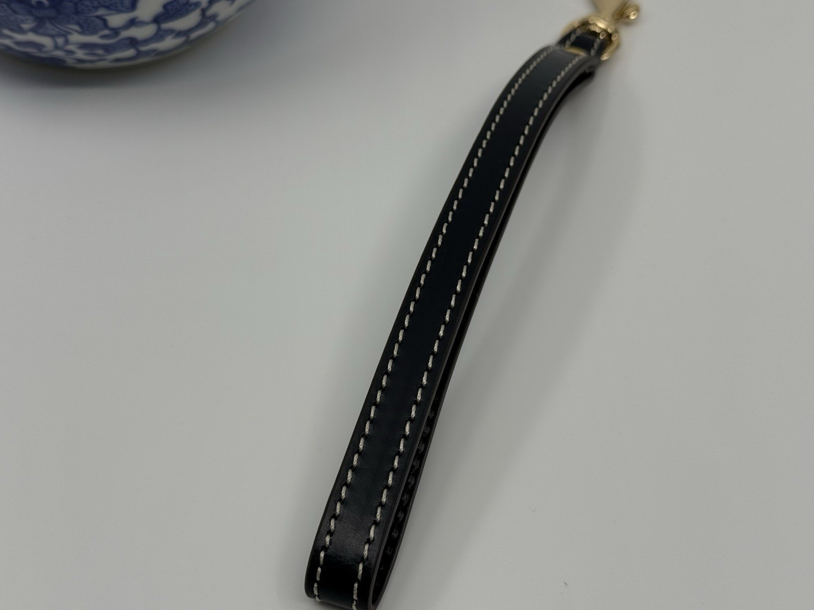 DOONEY & BOURKE Navy Leather Wrist-Wristlet Clutch Strap NWOT 8.5 inches