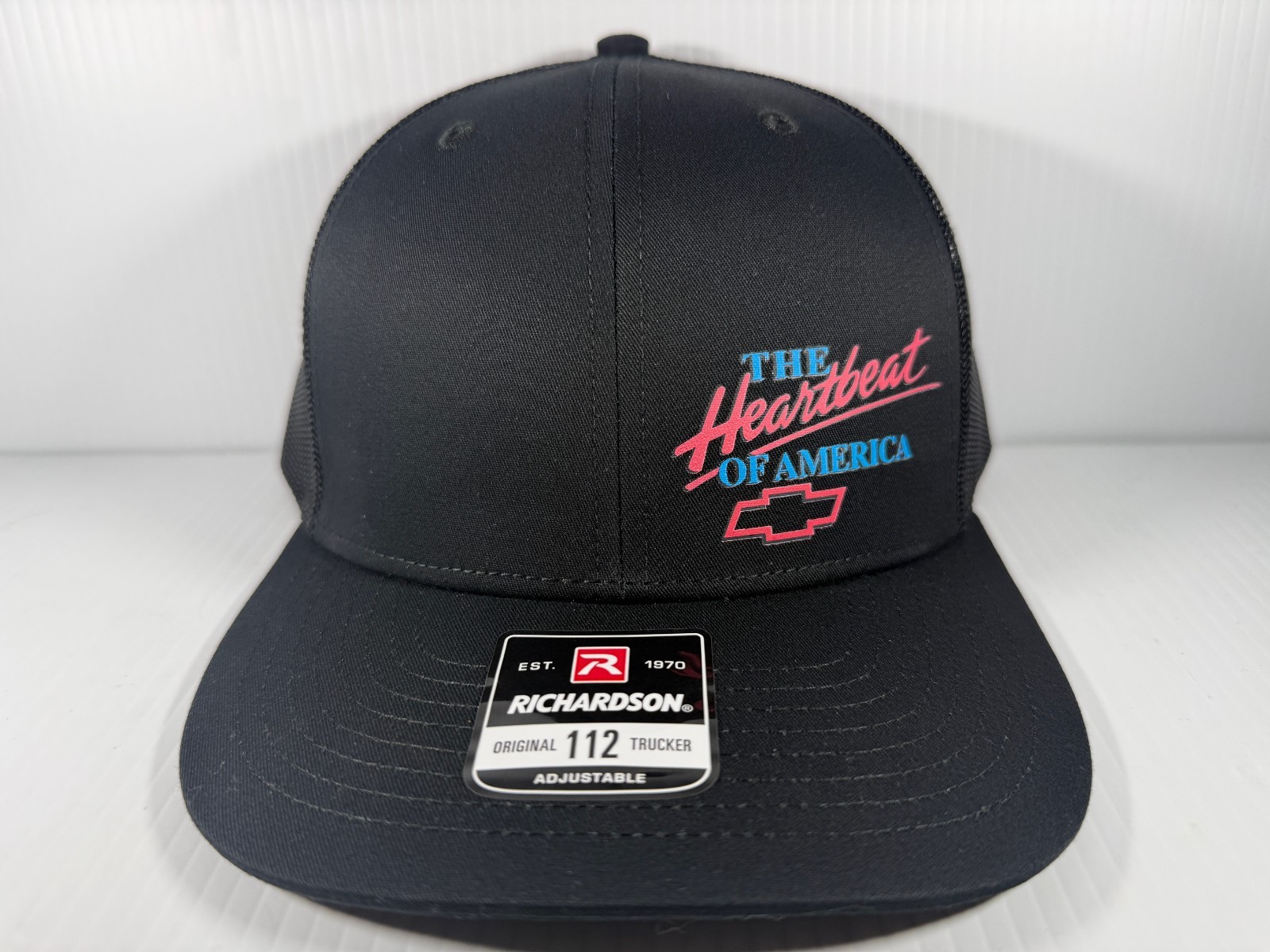 Vintage Style Chevrolet The Heartbeat of America Snapback Richardson 112 Black