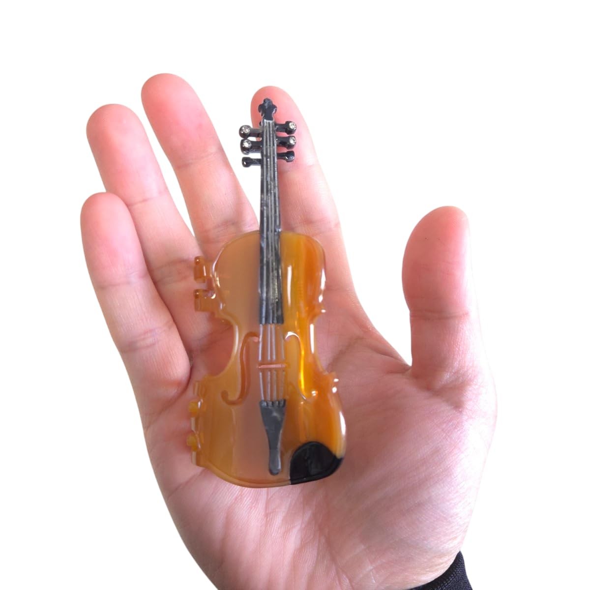 Novelty Violin Instrument Hair Clip,Acetate Claw Clips,Funny Hair Clips for W…