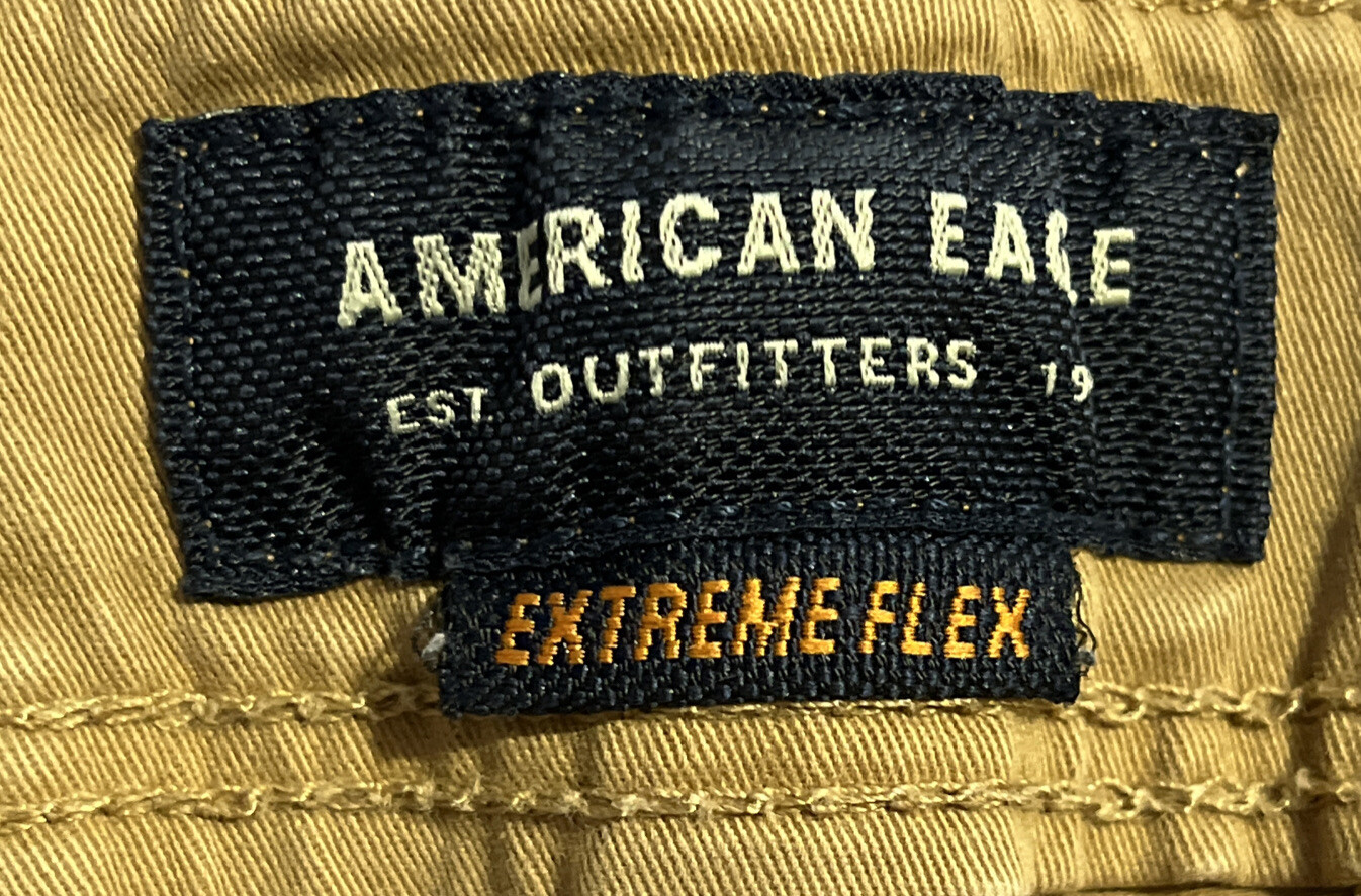 American Eagle Brown/Tan extreme flex, Men’s, Reg, size 31 X 32, B7D7