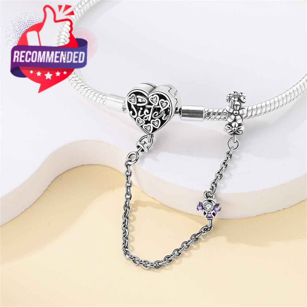 925 Sterling 7.9In 20 Cm For Wristsize 7.1In Heart-Shaped Bracelet
