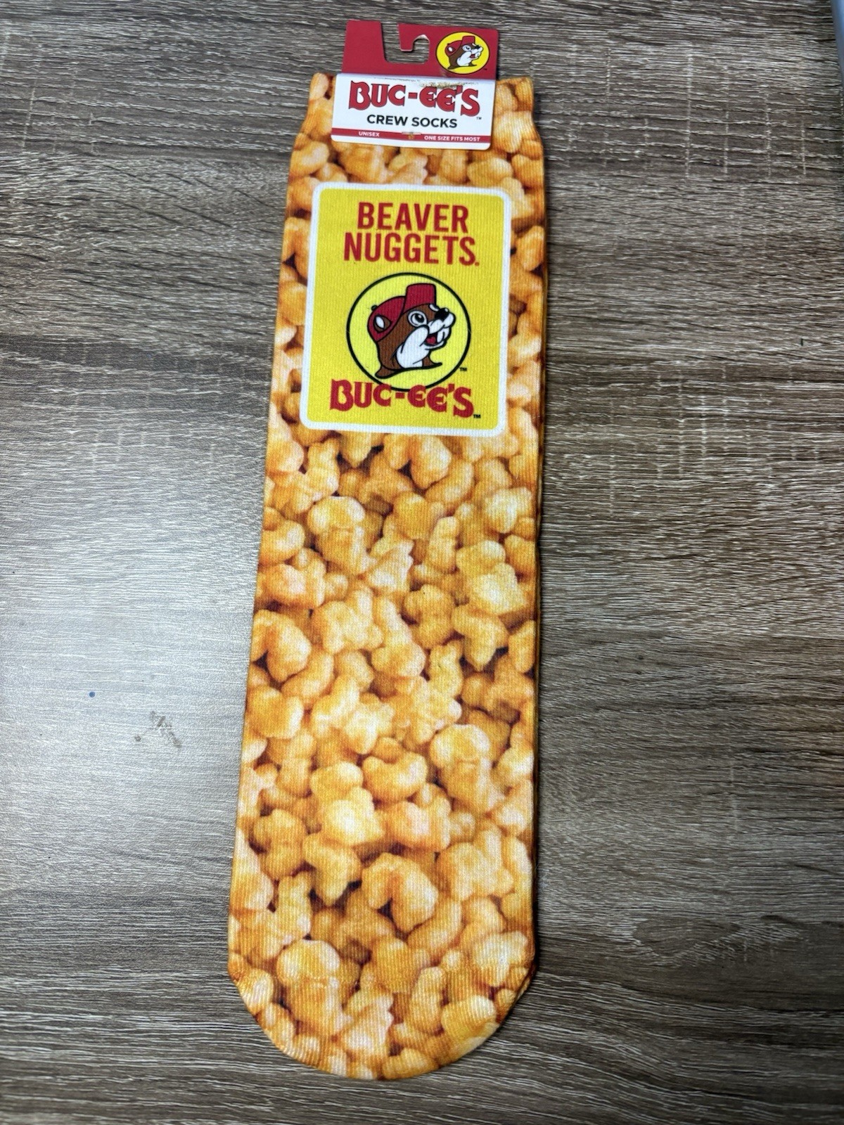 Buc-ees Beaver Nuggets Crew Socks