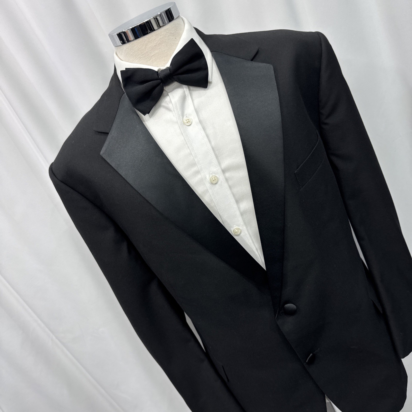 M&S Tailoring Men’s Black Machine Washable 2 Piece Dinner Suit C48M W48 L31