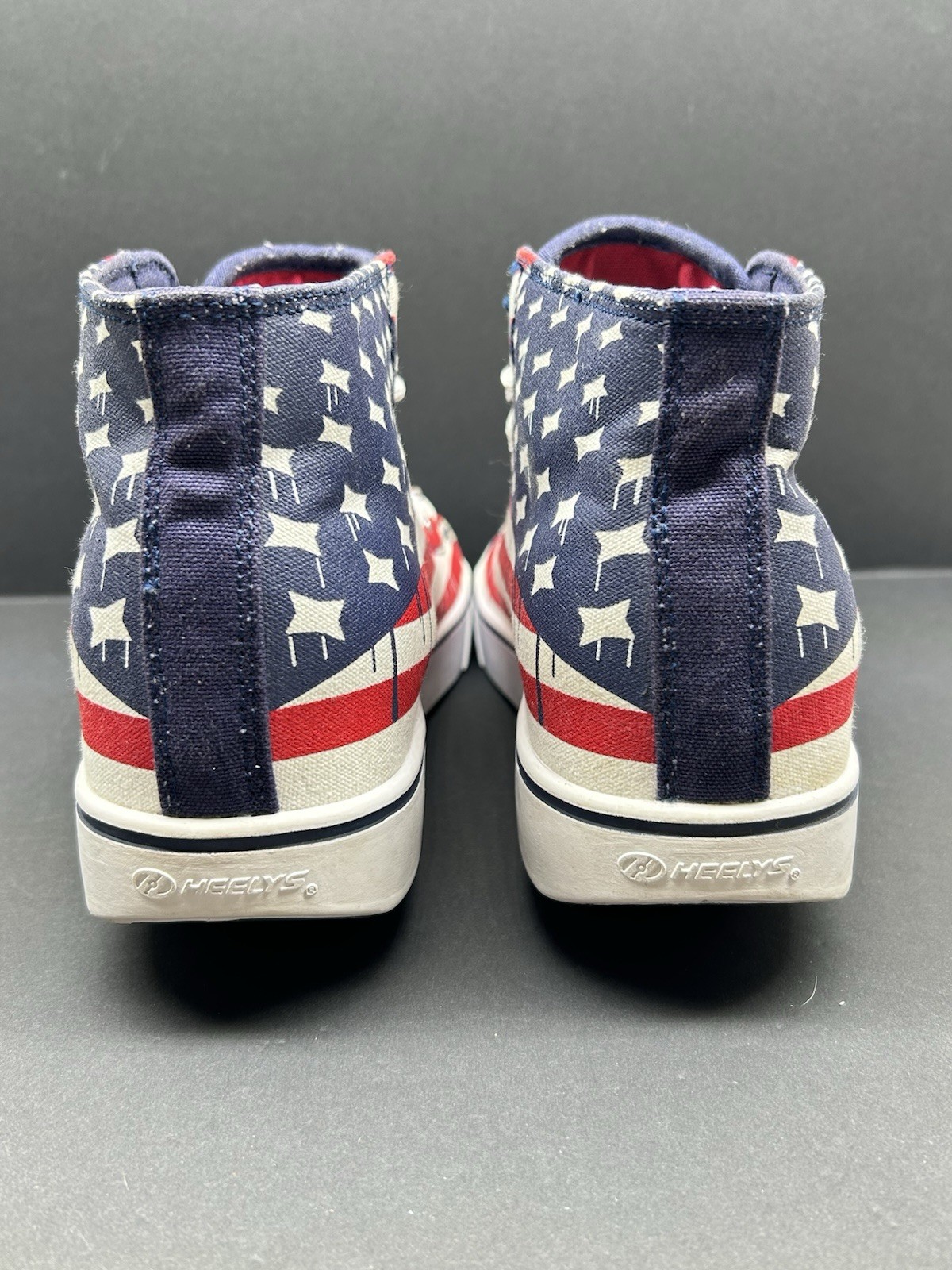 Heelys Hustle American Flag Drip Mens Size 9 With Hook And Covers Excellent