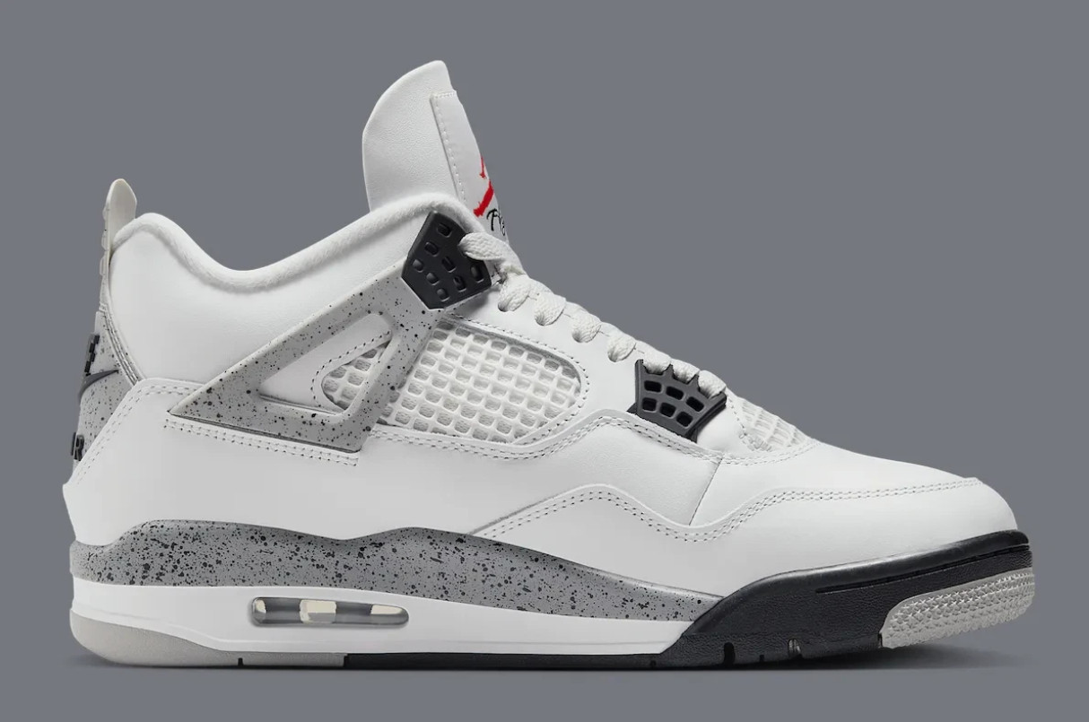 Jordan 4 Retro White Cement (2025) Men’s Mid Top Basketball Shoes