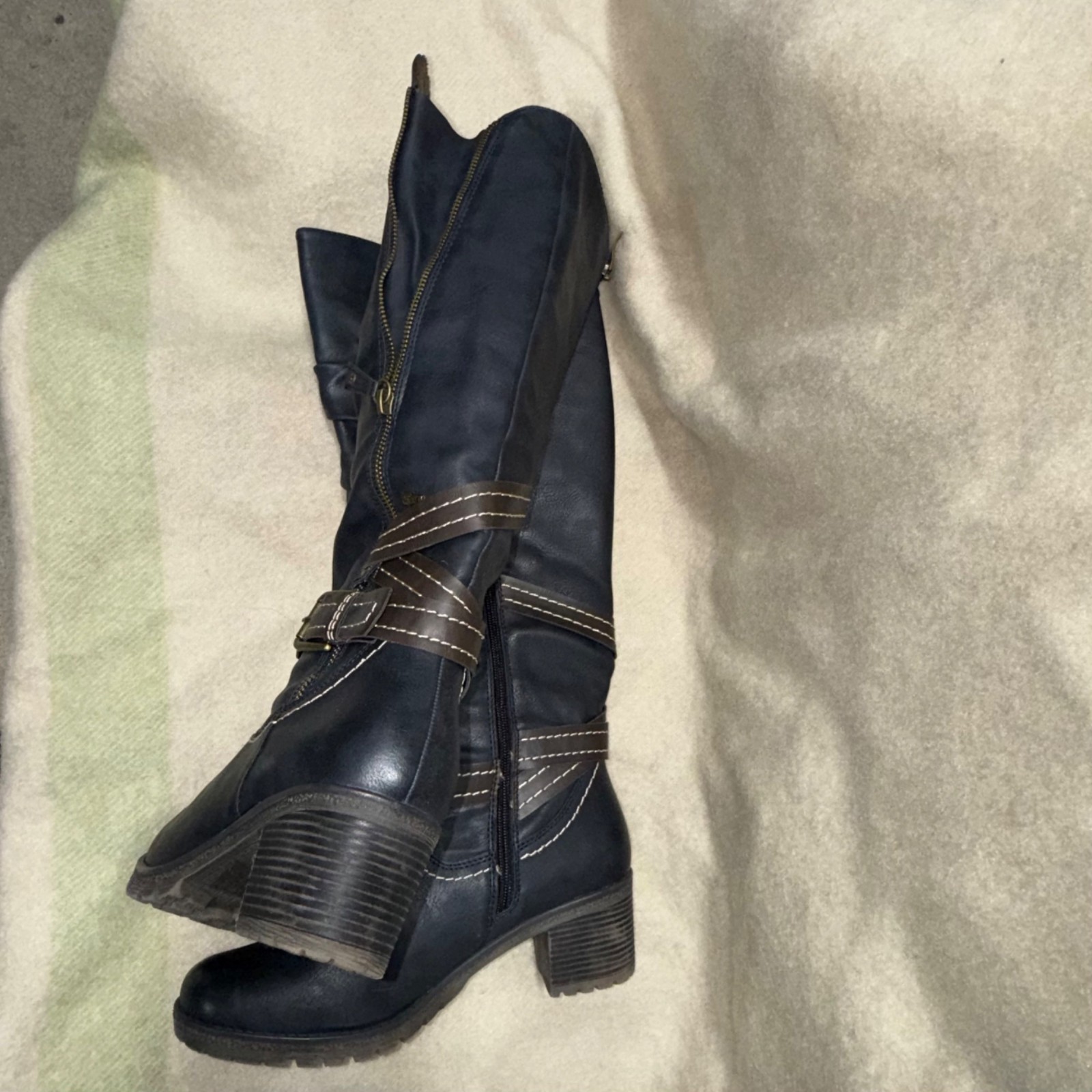 Spring Street Gemisola Water Resistant Faux Fur Lined Knee High Boot (Women) 9