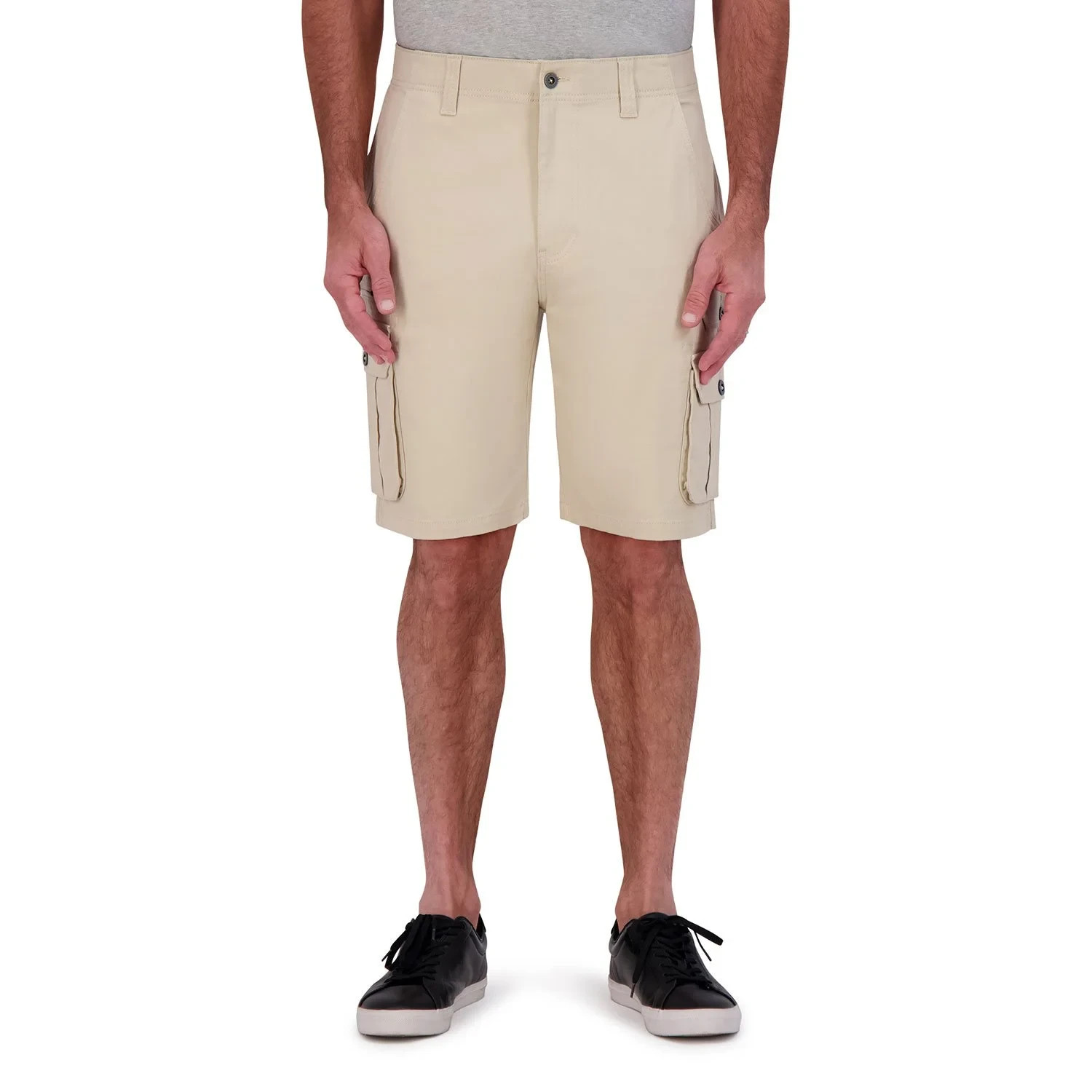 Iron Co Men’s Stretch Twill Cargo Shorts Size 34 Dune