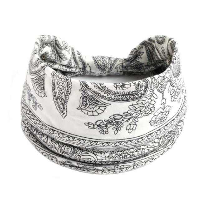 Bandanna Wide Sports Yoga Headband Stretch Hairband Elastic Hair Band Turban