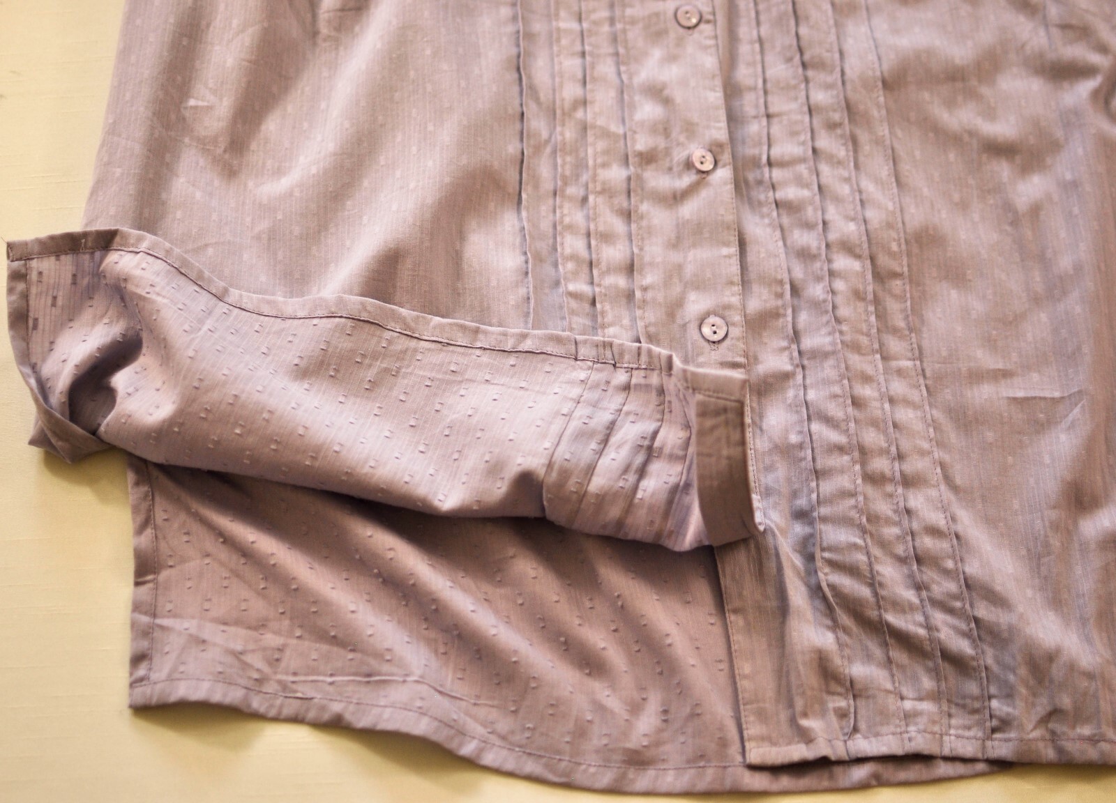 women’s ONLY NECESSITIES light purple 3/4 sleeves blouse size 1X 100% cotton