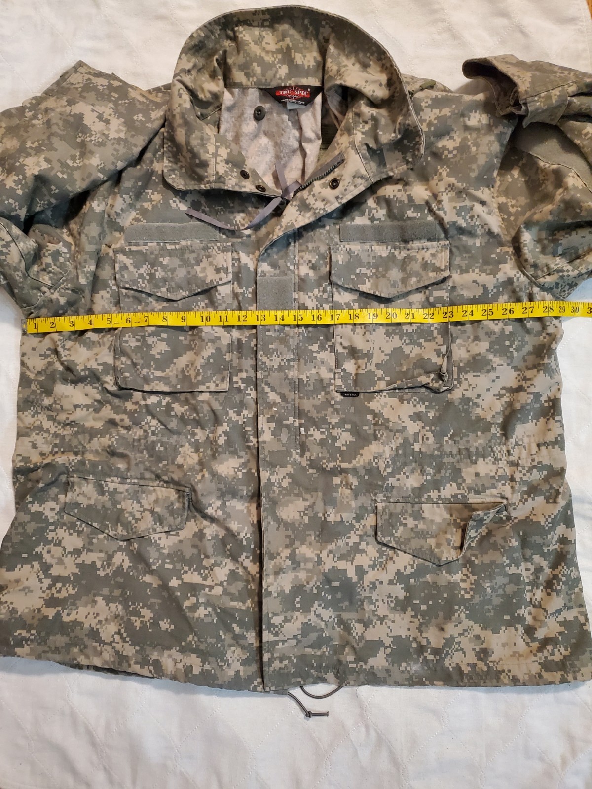 Size XXL Mens Tru-Spec Jacket Regular ACU Camo Cold Weather Field Coat Military