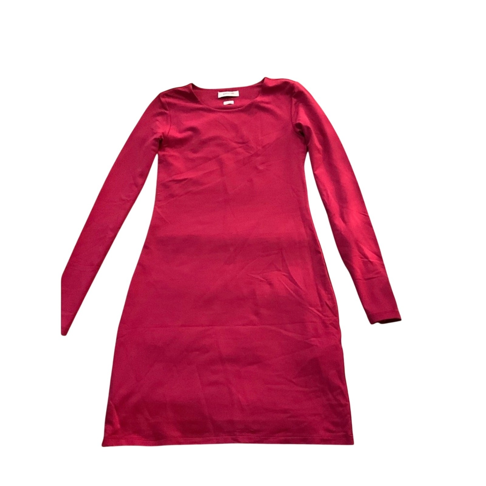 Babaton Aritzia Long Sleeve Bodycon Mini Dress Magenta Size M NWOT SS26