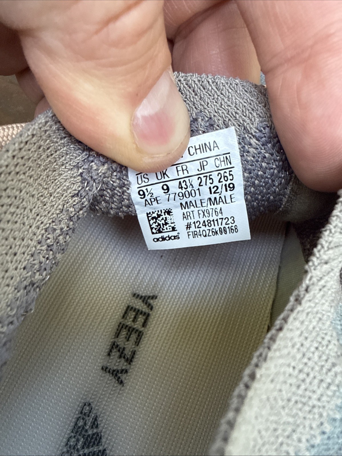 Adidas Yeezy 380 Boost Men’s Size 9.5 FX9764