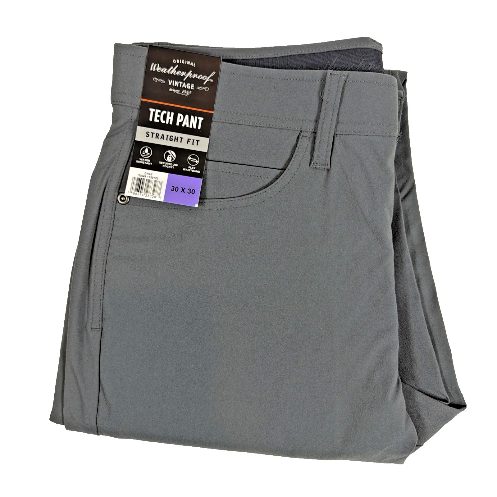 Weatherproof Vintage Men’s Tech Pant Stretch Water Resistant 5-Pocket NWT