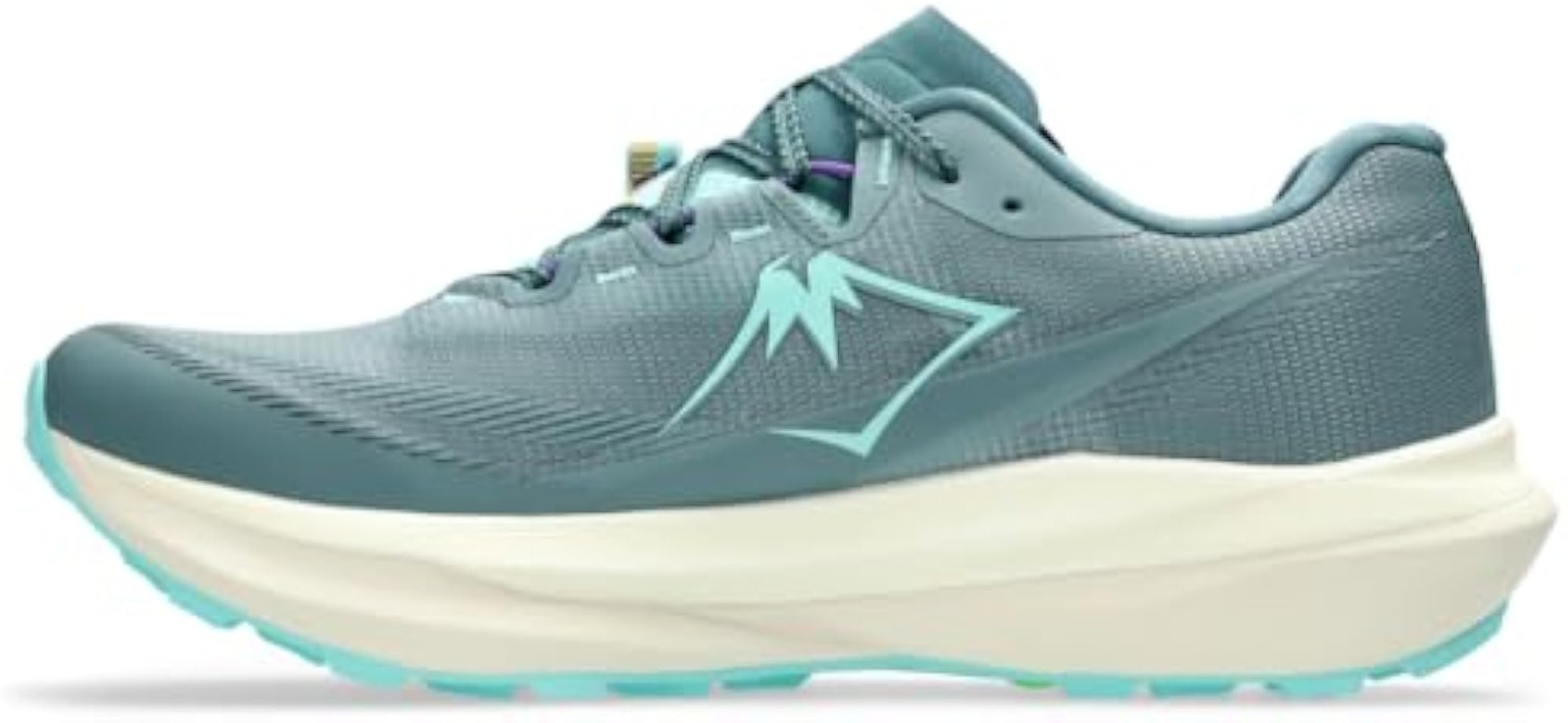 ASICS Unisex FUJISPEED 4 Running Shoes, 8M / 9.5W, Foggy Teal/Sandstorm – Foggy