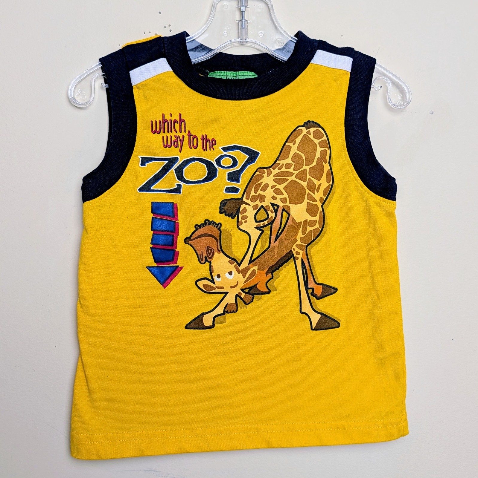 Vintage Madagascar Melman Giraffe Movie 2005 Toddler Tank Top Size 24 Months