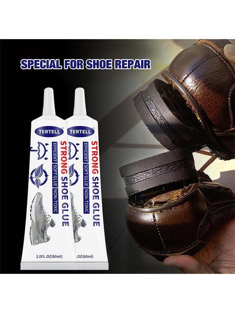 2Pack Strong Shoe Glue Sole Repair Adhesive Waterproof for Sneaker Leather Shoes