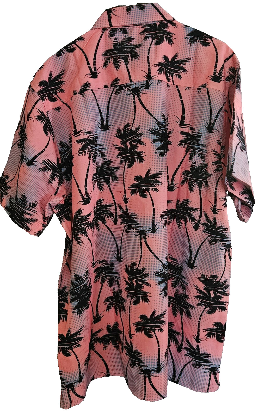 Canada Weather Gear Men’s Size XL Golf Dress shirt Button Pink Palm Tree ms67