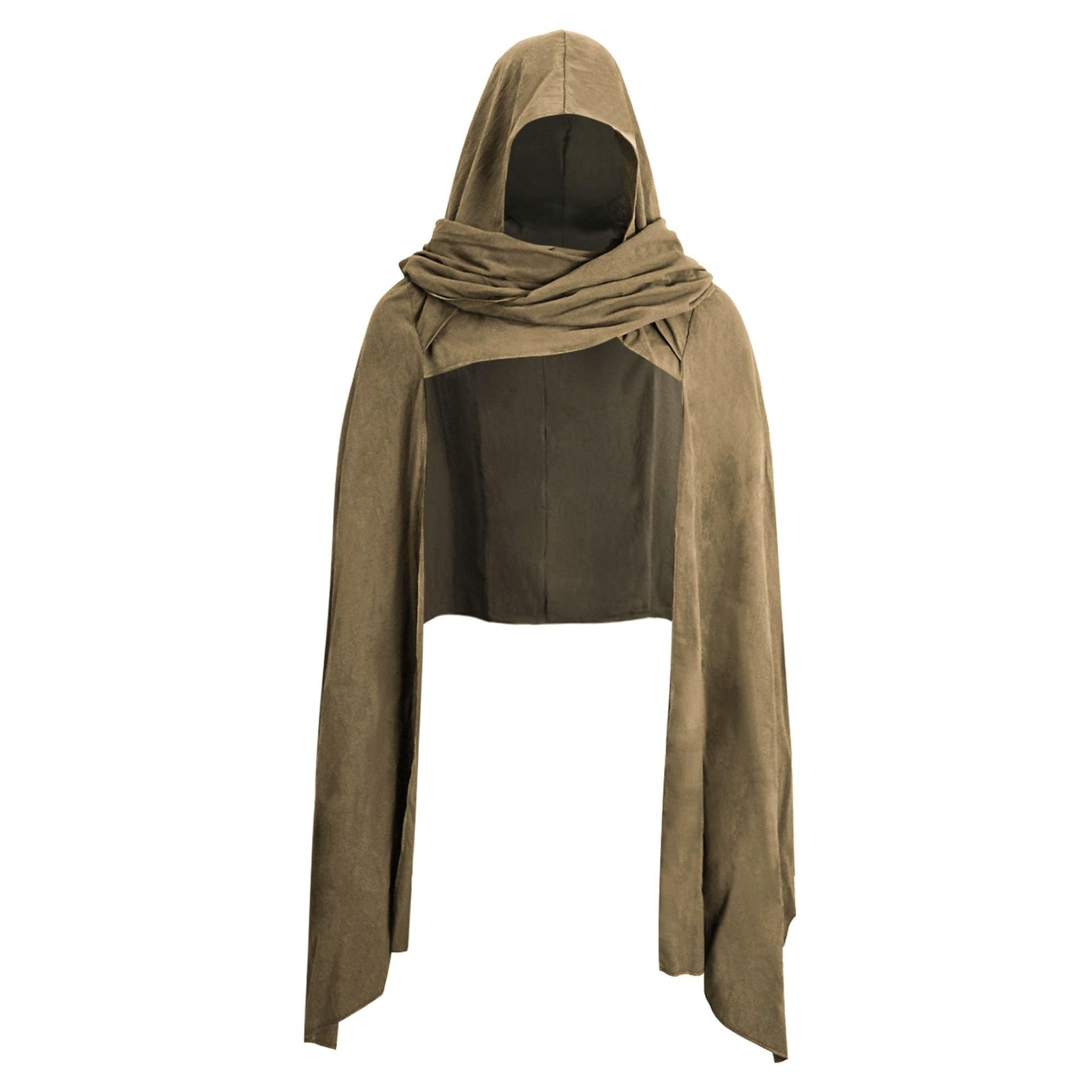 Medieval Hooded Shawl, Multifunctional Cowl Scarf, Costume Accessory for Viki…