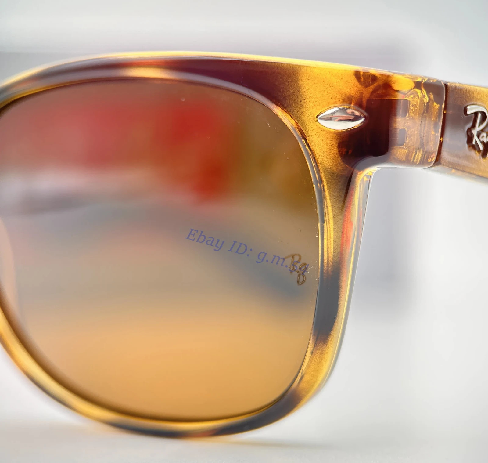 RAY-BAN NEW WAYFARER RB2132 SUNGLASSES BROWN B-15 LENS HAVANA FRAME 55MM MEN