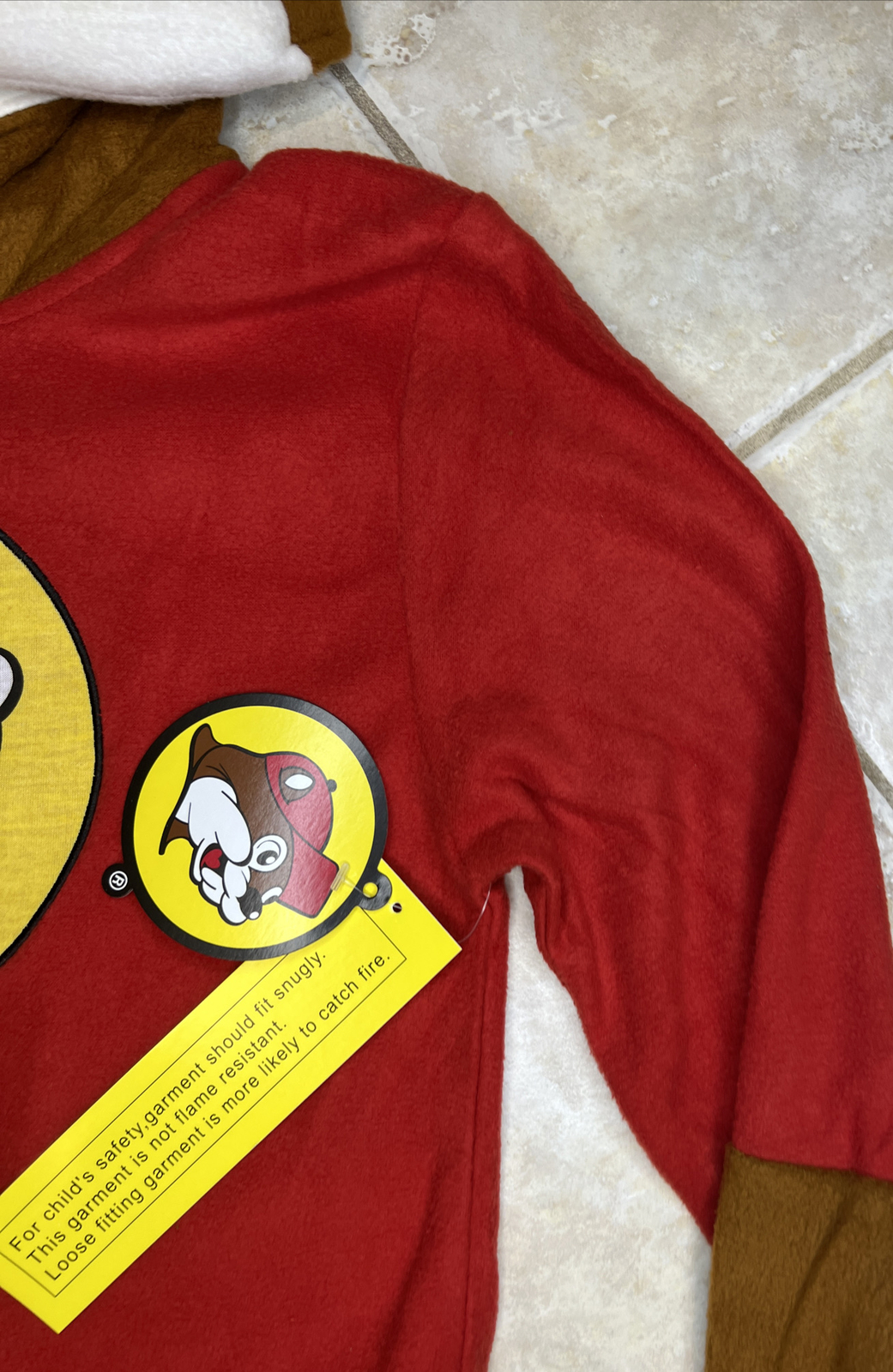Buc-ee’s Beaver Mascot Buc Union Body Suit Costume Pajamas Youth XS / S NWT