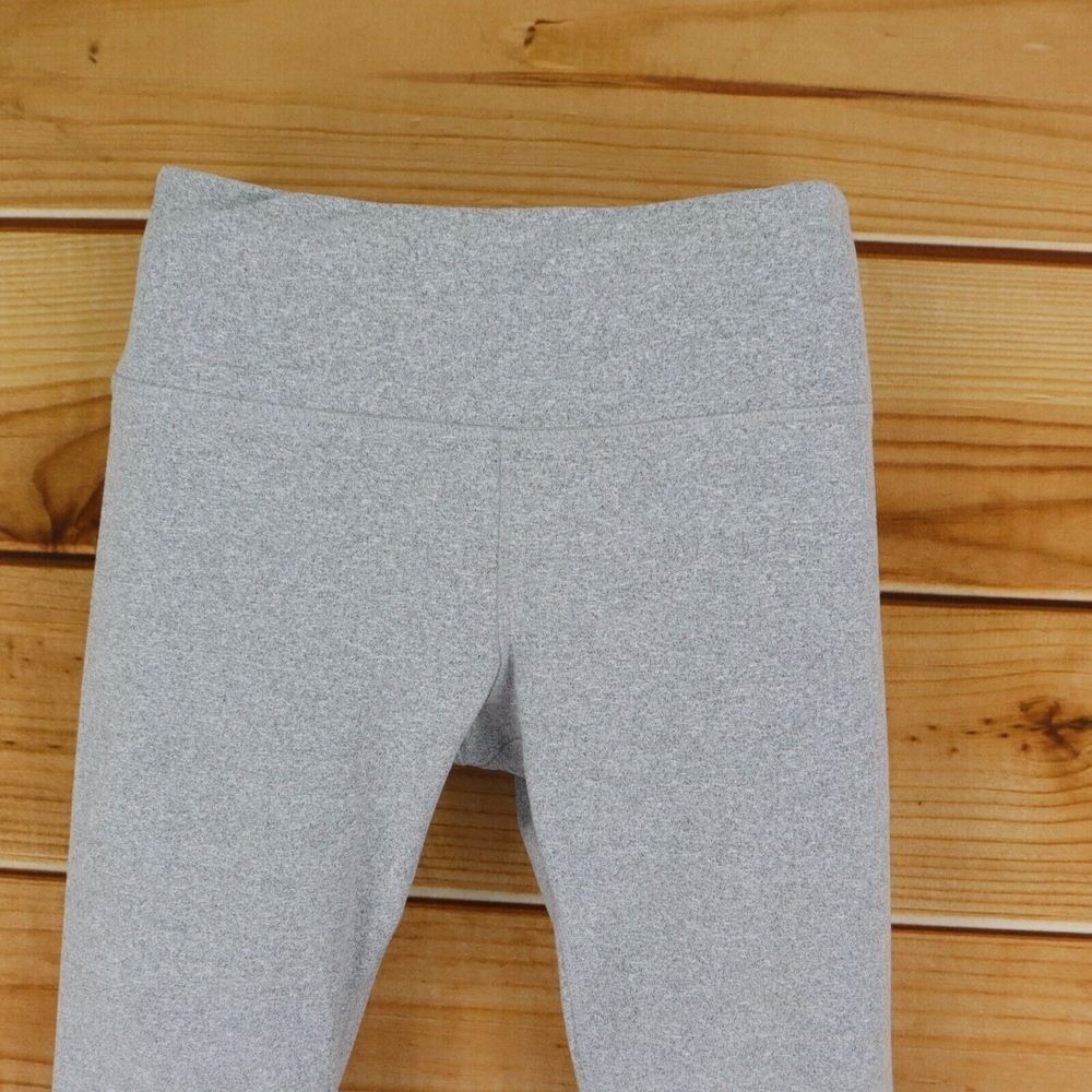 Kyodan Ankle Leggings Womens Size S Gray Heathered NYLON-Blend RISE: 8.5 INCHES