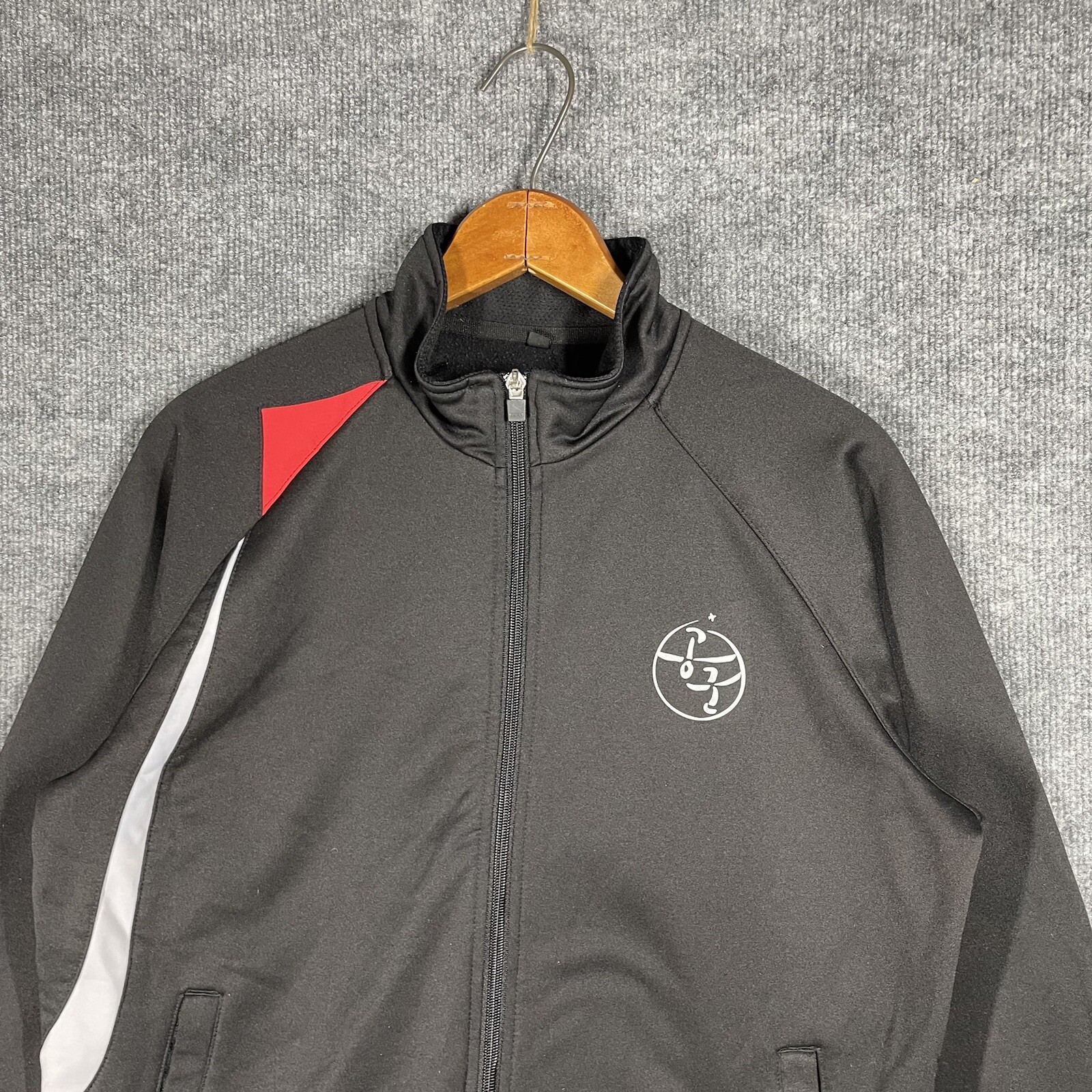 VINTAGE Republic of Korea Air Force Sweatshirt Jacket Medium South ROKAF Zip