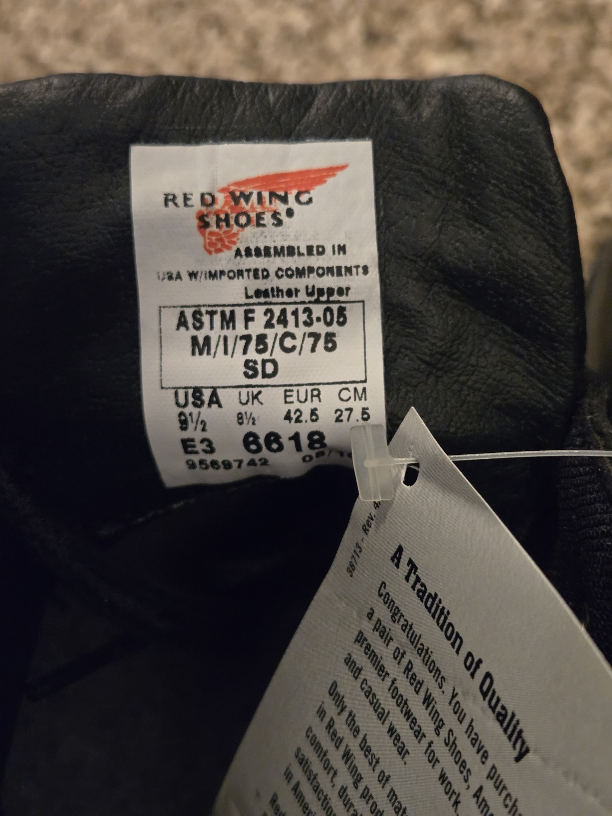 Red Wing 6618 Men’s (Steel Toe, Electro-Static Dissipative, Oil/Chemical Resist)