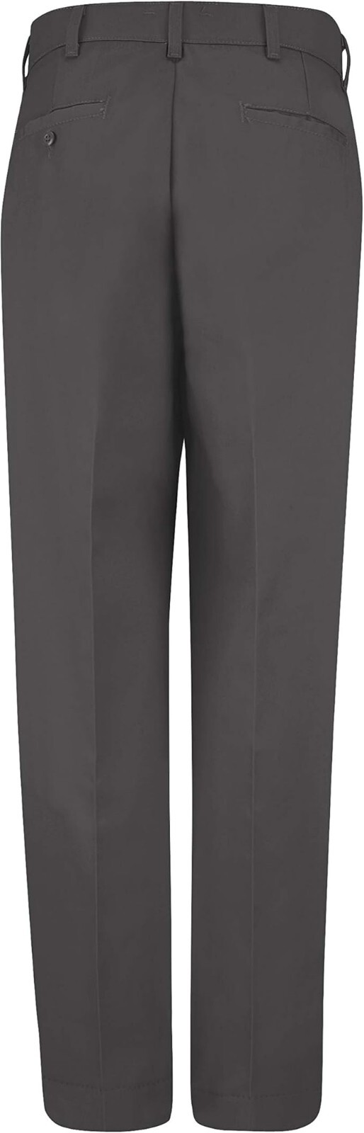 Red Kap Men’s Stain Resistant, Flat Front Work Pants, Charcoal