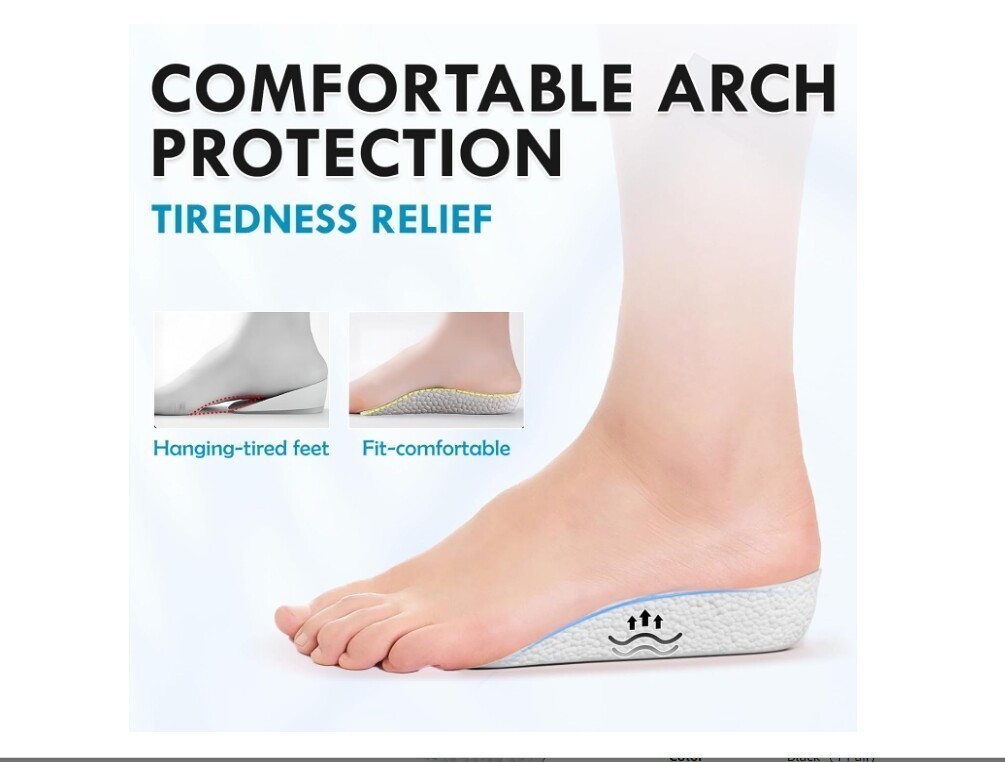 Height Increase Insoles Invisible Heel Lift Taller Shoe Inserts Pad Men Women US
