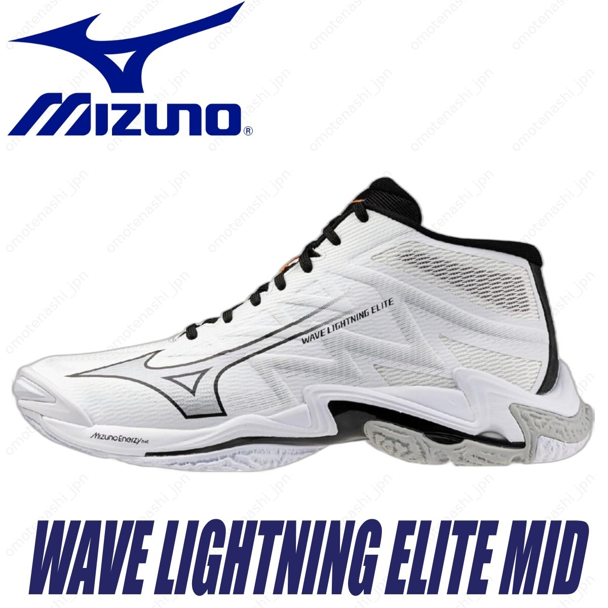 MIZUNO Volleyball Shoes WAVE LIGHTNING ELITE MID V1GA2605 White/Black