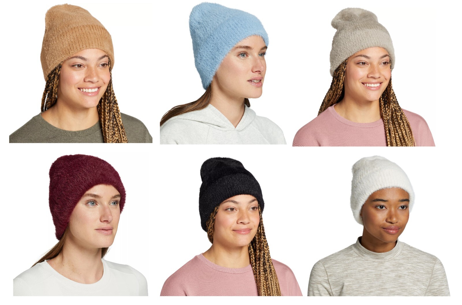 NWT Alpine Design Women’s Fluffy Beanie Winter Hat One Size Colors Black UA300
