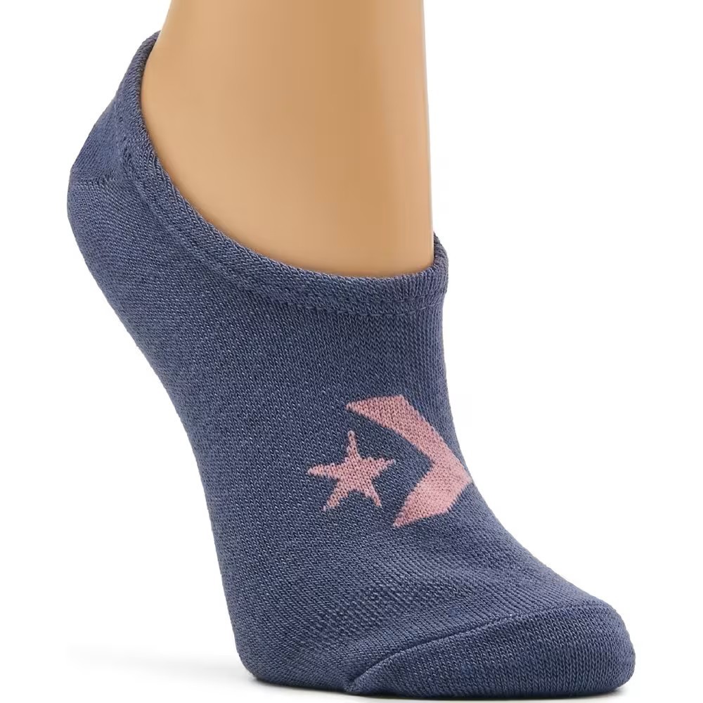 Converse Women’s Flat Knit Ultra Low Socks 4-10 3-Pack (Lotus/Blush/Lavender)