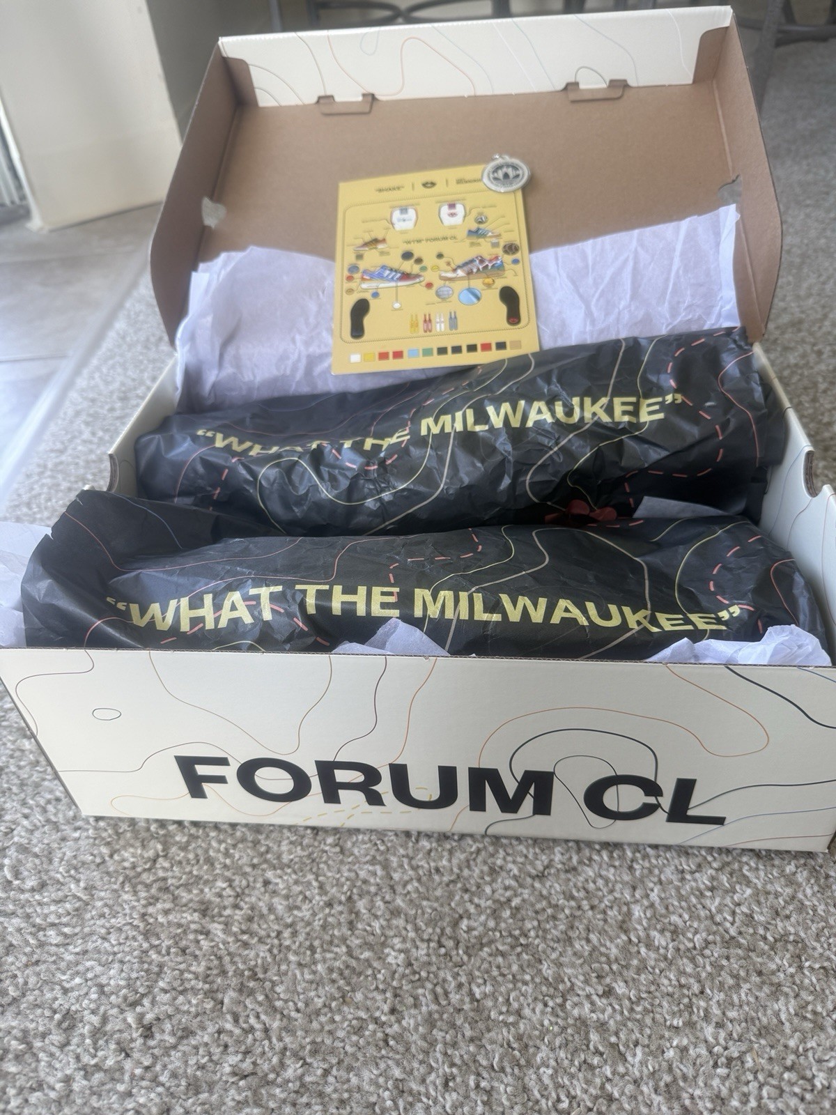 adidas Forum CL “What The Milwaukee” Multicolor Colorblock Low Top Sneakers