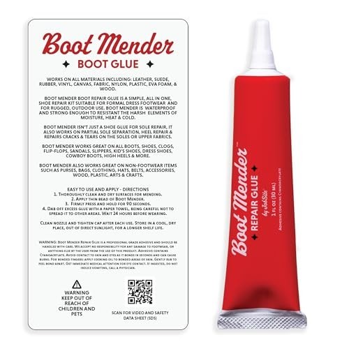 Shoe Glue Sole Repair – Clear Instant Bond, Heavy Duty Adhesive 30g Tube