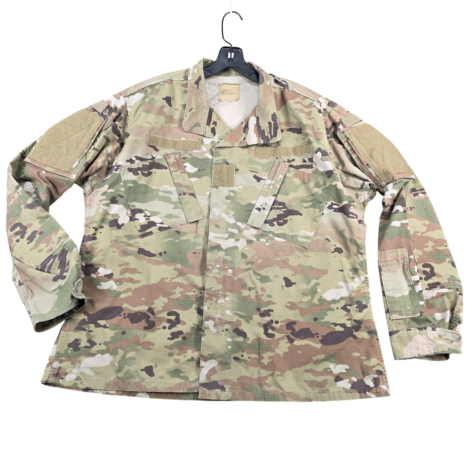 US Army ACU Jacket Mens Large Regular OCP Camo 50/50 NyCo NSN 8415-01-623-5552