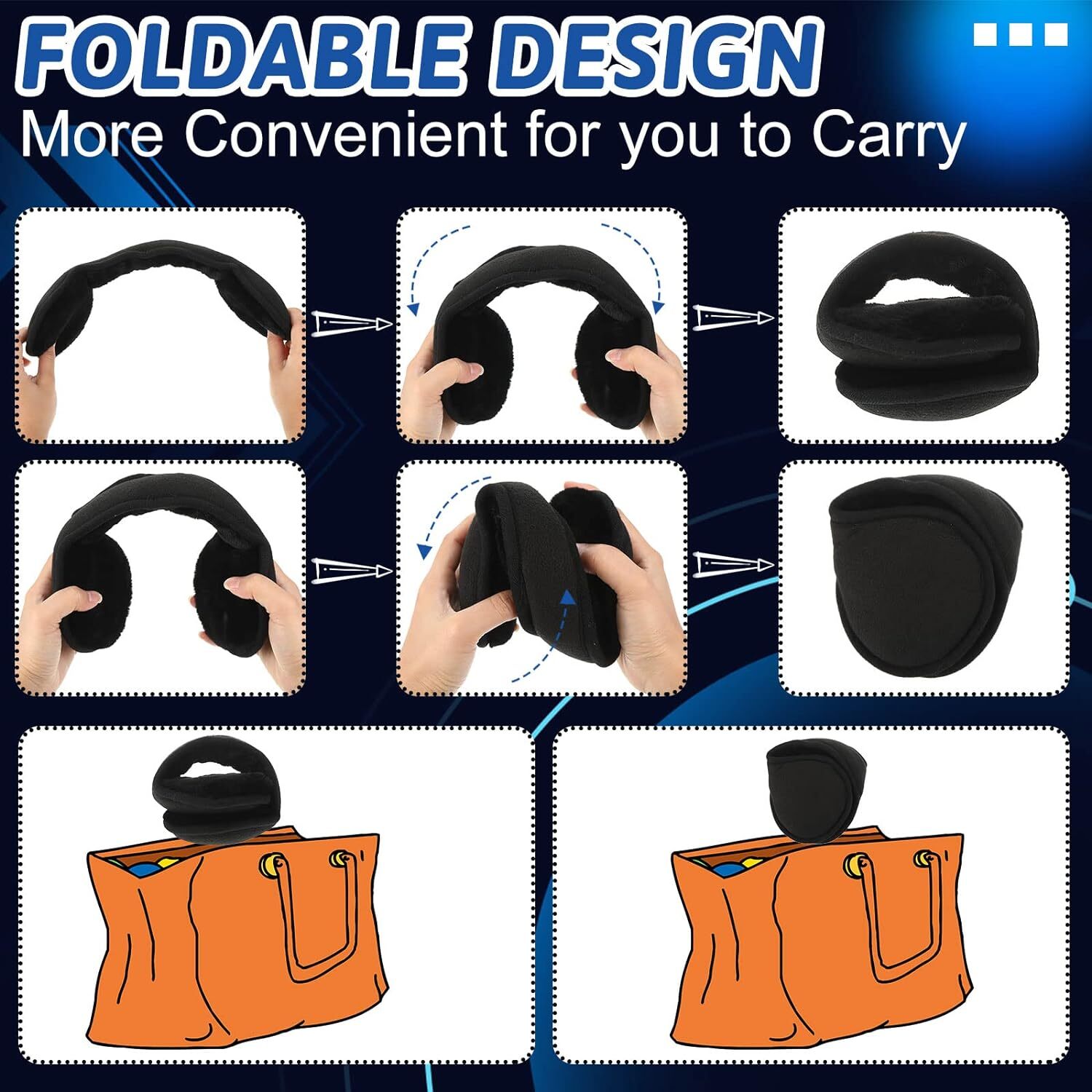 Ear Muffs Fleece Insulation Winter Ear Warmer Men Women Behind the Head Band lot